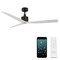 Modern Forms Fans Spinster Indoor or Outdoor Smart Ceiling Fan 3000K LED in Matte Black/Matte White FR-W2404-60L-MB/MW - alternate 1